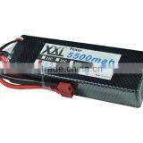 High Powe Hard Case Lipo Battery 5500mah 7.4v With Universal Plug System thumbnail-2