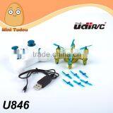 Udi Drone Manufacturers Headless Quadcopters RTF 4CH 6 Axis Gyro U846 Mini Dron UFO thumbnail-5