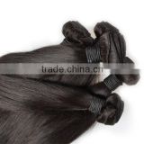 Factory Price 7A unprocessed Straight Wave 100% Peruvian Human Virgin Hair extensions