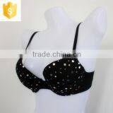 Black Dot Padded Women Bra,sexy Lady Bra thumbnail-1