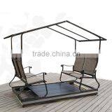 Simple Modern Sun Room Four-Bit Garden Wrought Iron Gazebo Dynamic Outdoor Gazebo Swing Quality Choice thumbnail-4