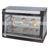 PK-JG-R60-2 Fast Food Equipment for Supermarket Electric Curved Glass Warmer Showcase thumbnail-1