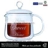 Double Wall Glass Tea Pot With Handle thumbnail-1