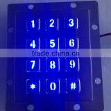 Stock Access 3x4 Layout 12 Keys Backlight Metal Keypad
