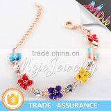 Adjustable Beautiful Golden and Crystal Bracelets thumbnail-5