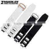 Mens Silicone Rubber Waterproof Diver Watch Strap Band 21mm thumbnail-3