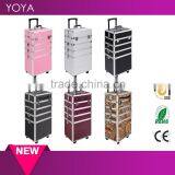 4 in 1 Makeup Nail Case Vanity Hairdressing Cosmetics Beauty Box Trolley thumbnail-1