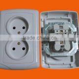 European Style Flush Mounting Wall Socket Outlet Double (F3209)