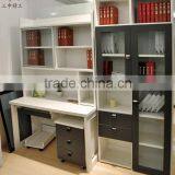 2015 New Design Book Shelf With Desk