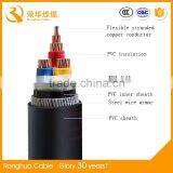 Copper Conductor 300 sq mm Electric XLPE/PVC Armoured Underground dc Power Copper Cable thumbnail-6