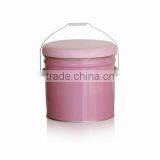 Custom Made Europe Popular Metal Round Storage Ottoman