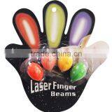 4pk Rubber Ring Led Finger Light, Laser Finger Beams, Projector Light thumbnail-1
