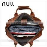Men's Genuine Leather 15.6" Laptop Messenger Shoulder Bags Briefcase thumbnail-4