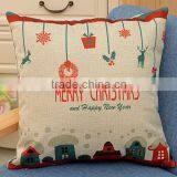 Merry Christmas Gifts to Every Home Cotton Linen Throw Pillow Case Cushion Cover Home Sofa Decorative 18 X 18 Inch thumbnail-3
