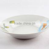 White Ceramic Algeria Plates Dishes, Porcelain Soup Plate, Porcelain Dessert Plate thumbnail-2