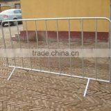 Hot Dipped Galvanized and Powder Coated Pedestrian Barriers With Flat Feet
