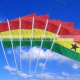 Bob Trading Polyester Hand Flag Good Hand Flag Plastic Pole