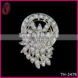 Fashion Rhinestone Man's Brooch In Bulk thumbnail-1
