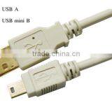 New Short 7 Inch USB A Male to Mini Usb Male Cable /Cord Adapter From USA thumbnail-1