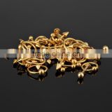50 Pieces 16G Gold Plated Steel Body Piercing Mixed with Nose Ring/Labret/Eyebrow Jewelry/Tongue Ring                        
                                                Quality Choice