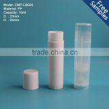 Natural Organic Lip Balm Tube, Plastic Clear Lipstick Container, 10ml Lip Balm Case
