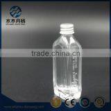 Square Clear 50ml Screw Cap Glass Drinking Bottle for Wine