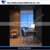 modern design extendable glass dining table