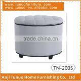 Cheap White Ottoman Stool, Fabric Storage Ottoman, Patchwork Large Ottoman