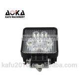 Excavator Spare Parts 9 LED Bulbs 27 Watts 12V 24V Square Front Lamp thumbnail-1