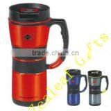 160Z Double Wall Stainless Steel Travel Mug With a Clip on Handle thumbnail-1