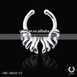 Indian Necklace Bone Design Slave Nose Rings thumbnail-1
