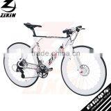 700C Aluminum Alloy Frame White Painting Disc Brakes Road City Men's Bike Bicycle Cycle Cycling thumbnail-3