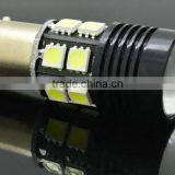 Error Free Canbus Projector White 12 LED 5050 Backup Reverse Light Bulb BA15S 1156 P21W S25 Auto Car Parking Lamps With Lens thumbnail-4