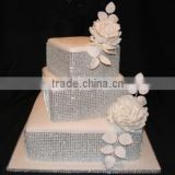 Diamond Mesh Wrap Roll Rhinestone Ribbon Wedding Cake Decor thumbnail-1