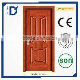 Latest Type Hot Sale Decorative Interior Melamine Wooden Door Color Painted Wooden Door thumbnail-6
