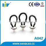 Superior Quality Custom Made Single Hole Furniture Leather Knobs thumbnail-1