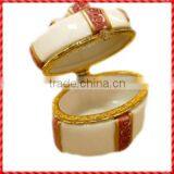 Present Box Shape Ceramic Gem Stone Box Wholesale thumbnail-1