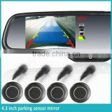 Car Rearview Mirror With Parking Sensor And Camera