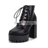 PU Half Boots Newest Designs High Heel Shoes 2017 PF4419 thumbnail-3