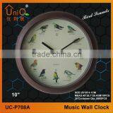 Plastic Birds Sounds Wall Clock