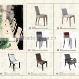 Hotel restaurant chair with PU leather or Genuine leather UKFR foam