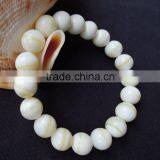 Make Natural Shell White Tridacna Bangles Bracelet Beads Bangles thumbnail-3