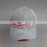 High Quality Custom Gray Stretch Cap With Print Decoration thumbnail-2
