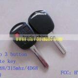 New Le/To 3 Button Remote Key (TOY48/315mhz/4D68 Chip)