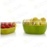2015 Original New Design Double Desk Plastic Stackable Fruit and Salad Bowl Set thumbnail-4
