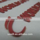 High density 3D heat transfer stickers,silicone heat transfer label