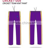 2016 custom design sublimated criket pant for outwear