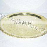 BRASS ROUND TRAY