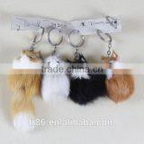 Foot Plush Leather Keychain Animal Rabbit Keyring thumbnail-3