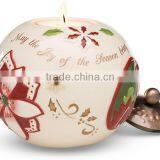 3-3/4-Inch Round Color Glazed Christmas Tree Tealight Holder for Sale thumbnail-1